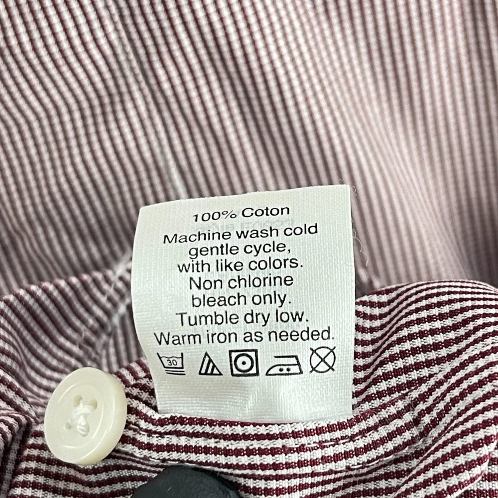 Thompson Shirtings by‎ J. Crew Red Plaid Button-Down Dress Shirt Mens Size Large